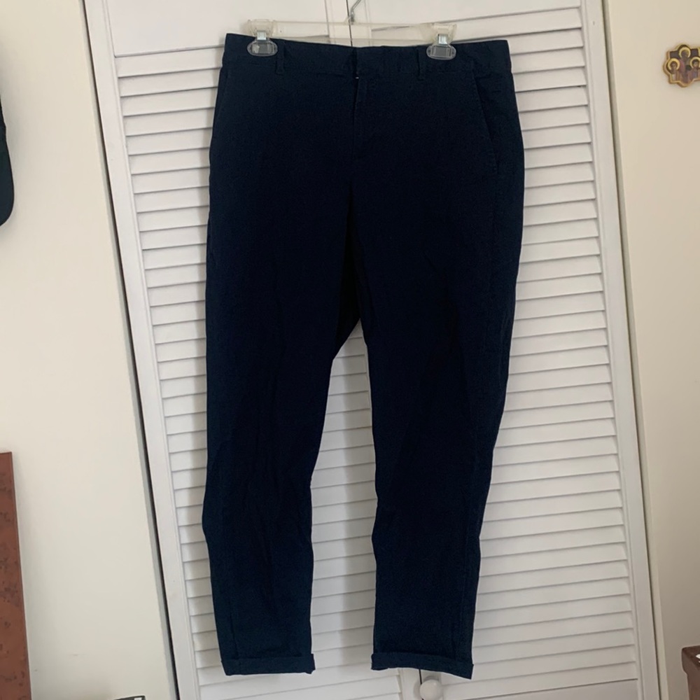Banana republic navy blue chino pant 6